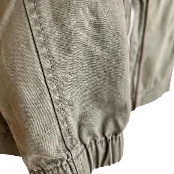 Old Navy Army Green Utility Jacket size S Draw String - Picture 10 of 12
